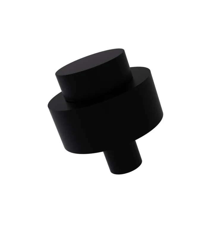 1-1/2" Cabinet Knob, Matte Black - Image 1