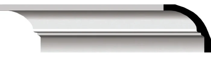 1 1/2"Hx1 1/2"Px2 1/4"Fx94 1/2"L Bedford Smooth Mini Crown Moulding, 2-Pack - Image 1