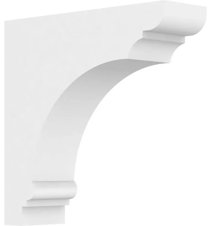 1 1/2"Wx5"Dx5"H Standard Hughes Architectural Grade PVC Bracket - Image 1