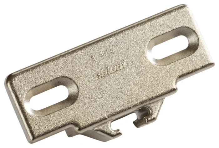 1-1/4" Overlay Edge Mount Mounting Plate For Compact 33 Hinges, 50 - Image 1