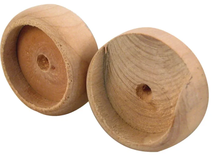 1-3/8" Wooden Closet Pole Socket, 2Pack - Image 1