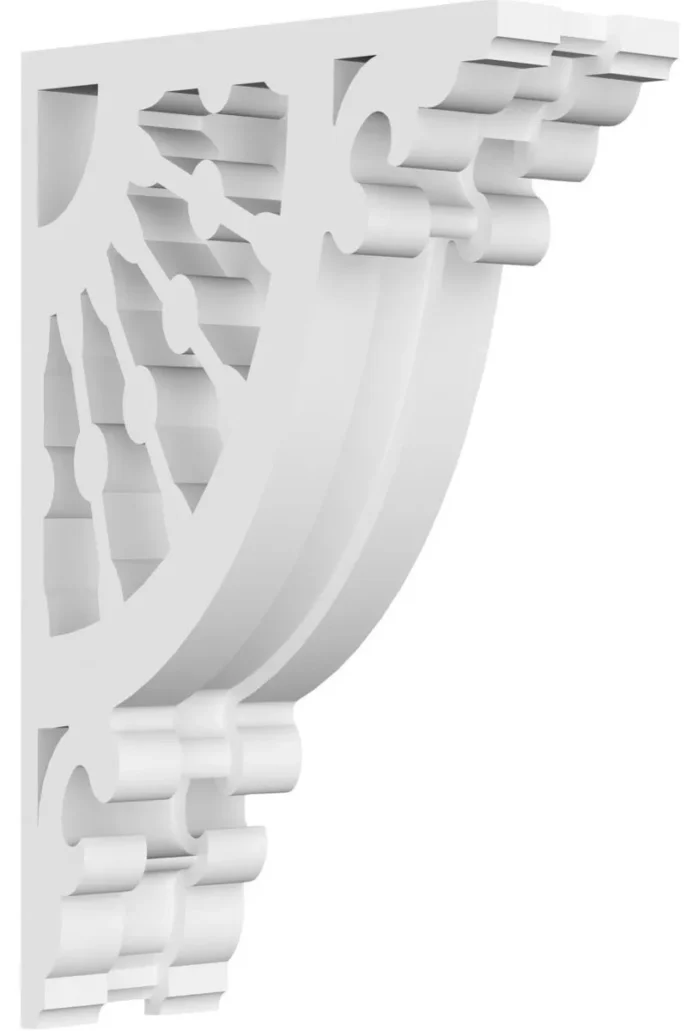 1 7/8"W X 4 1/2"D X 7"H Wagon Wheel Architectural Grade PVC Corbel - Image 1