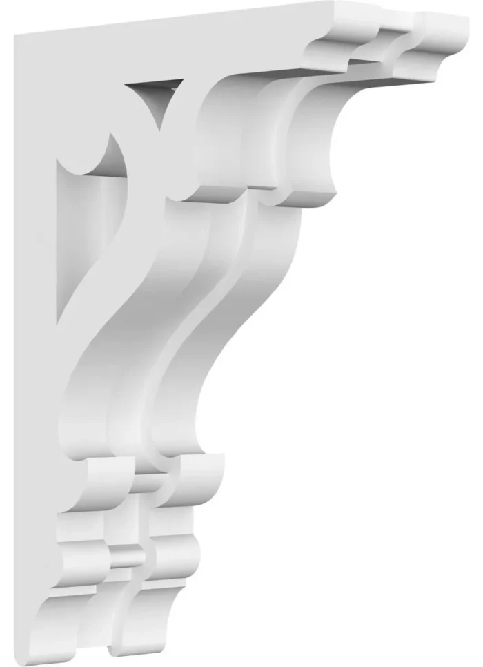 1 7/8"W X 4"D X 6"H Brontes Architectural Grade PVC Corbel - Image 1