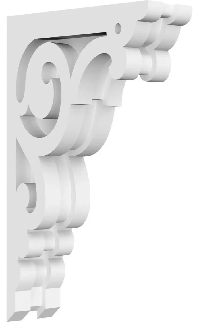 1 7/8"W X 5 1/2"D X 9"H Hurley Architectural Grade PVC Corbel - Image 1