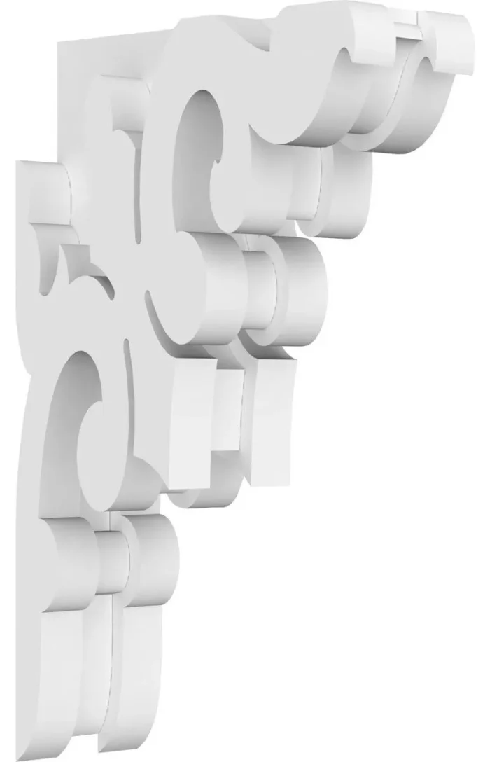 1 7/8"W X 5"D X 8"H Milton Architectural Grade PVC Corbel - Image 1