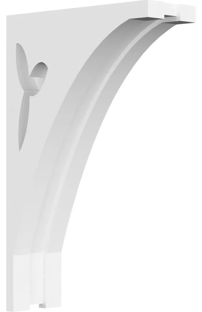 1 7/8"W X 5"D X 8"H Naple Architectural Grade PVC Corbel - Image 1