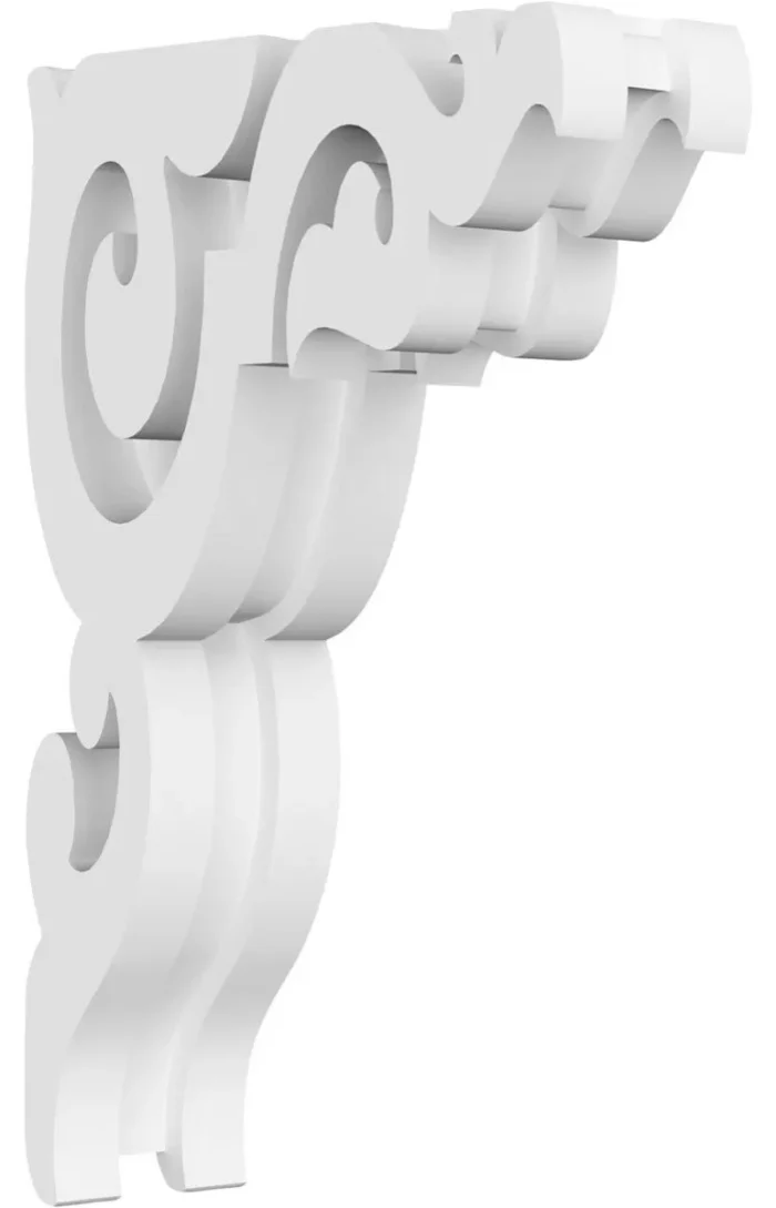 1 7/8"W X 5"D X 8"H Rotherham Architectural Grade PVC Corbel - Image 1