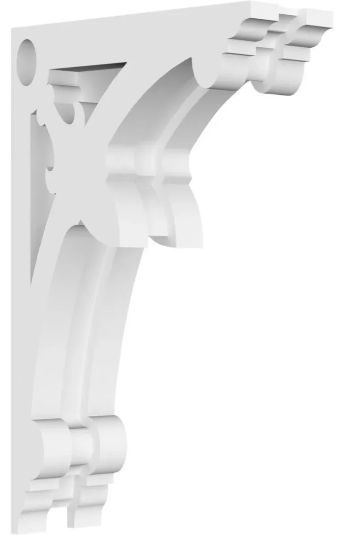 1 7/8"W X 5"D X 8"H Sellek Architectural Grade PVC Corbel - Image 1