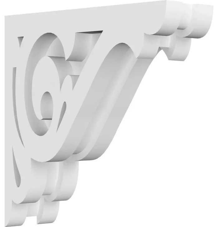 1 7/8"W X 6"D X 6"H Bordeaux Architectural Grade PVC Corbel - Image 1