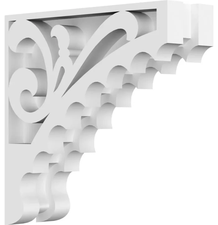 1 7/8"W X 6"D X 6"H Genova Architectural Grade PVC Corbel - Image 1