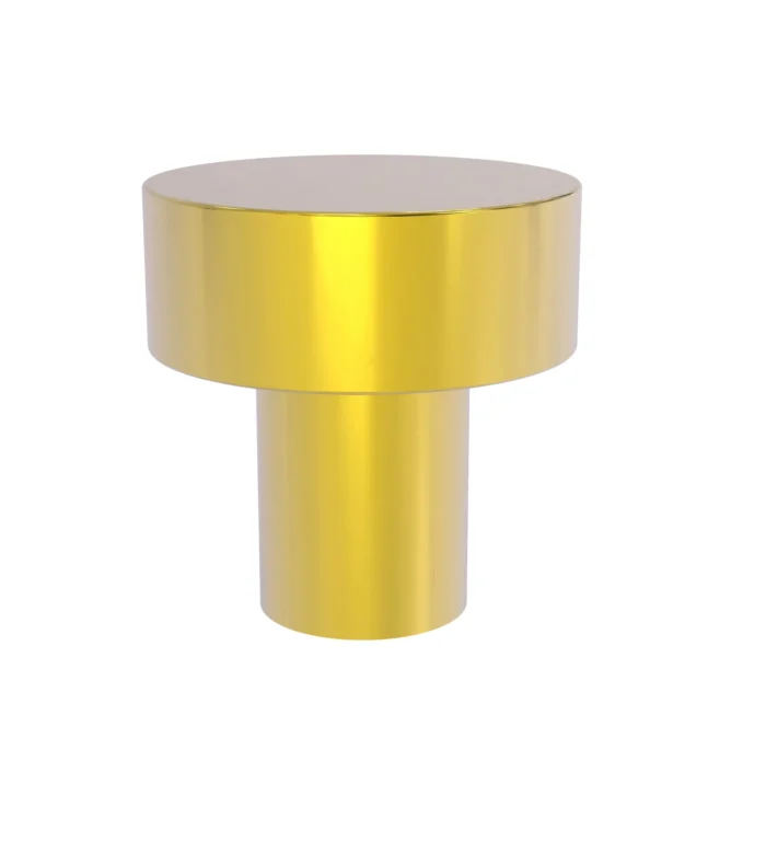 1" Cabinet Knob, Polished Brass - Image 1