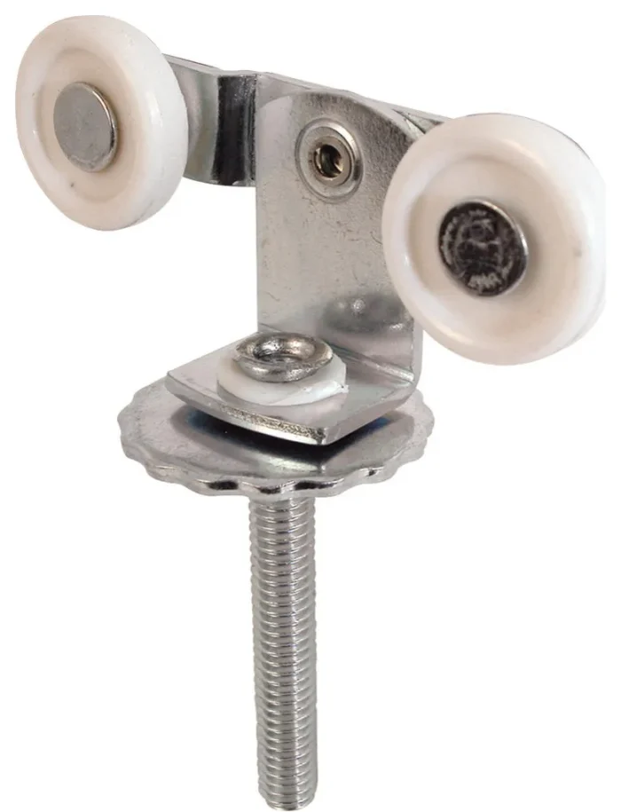 1" Nylon Top Mount Closet Door Tandem Flat Rollers - Image 1