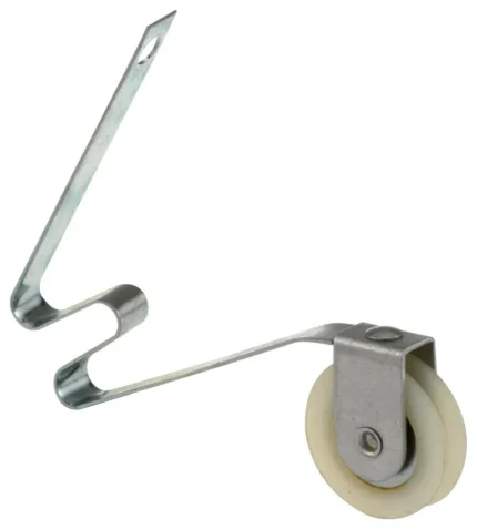 1" Steel Screen Door Tension Springs with Nylon Roller, 2Pack