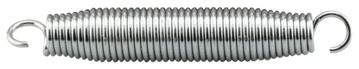 1"x7", Nickel Plated Steel Trampoline Spring - Image 1