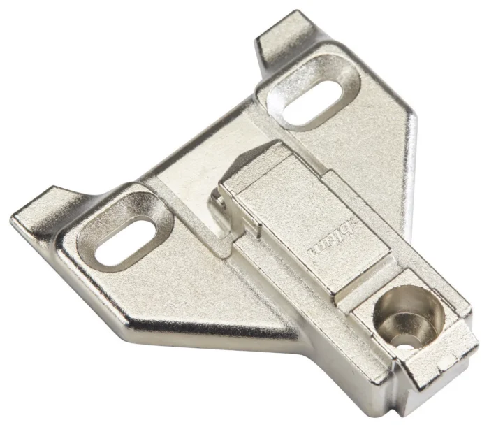 10 Pack Blum Clip Face Frame Mounting Plate with Off-Center Mount, 3mm - Image 1