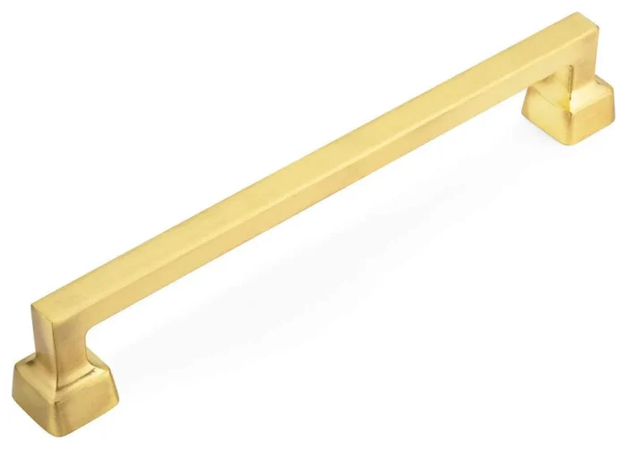 [10-PACK] Cosmas 1481-160BB Brushed Brass Modern Contemporary Cabinet Pull - Image 1
