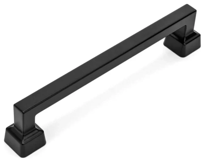 [10-PACK] Cosmas 1481-160FB Flat Black Modern Contemporary Cabinet Pull - Image 1
