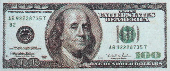 100 Dollar Bill Porcelain Swimming Pool Mosaic - Image 1