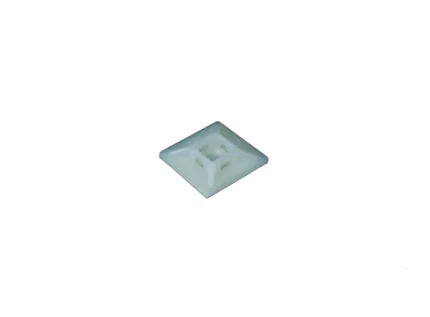 100Pk 1 X 1 White Ziptie Mounts
