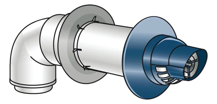 11.5" Non Condensing Horizontal Vent Termination, 3"x5" Concentric Only - Image 1