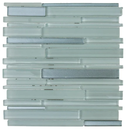 12.5"x12" Glass Mosaic Tile, Simply Color Collection, Key West, Strips, Lot of 5