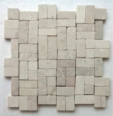 12x12 Ecru White New Antique Mosaic - Perfect for Bathroom & Kitchen