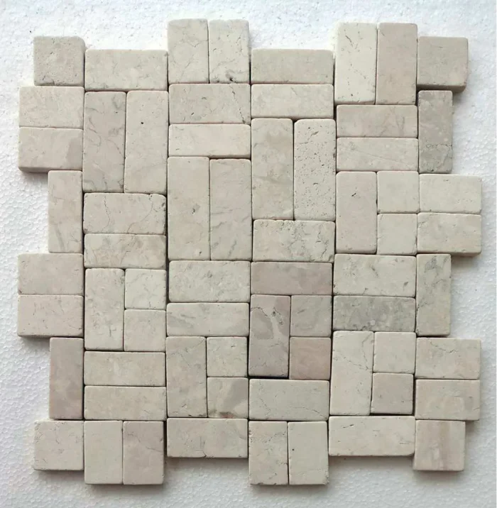 12x12 Ecru White New Antique Mosaic - Perfect for Bathroom & Kitchen - Image 1