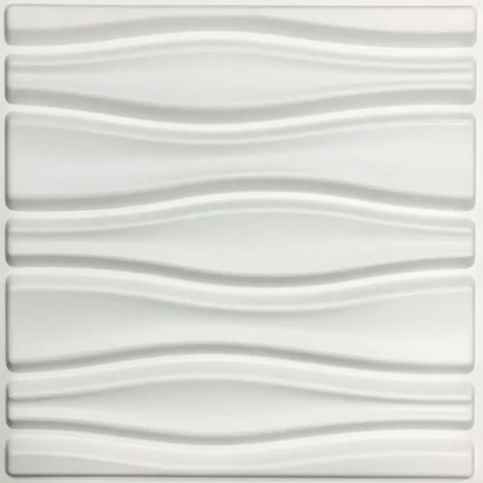 19 5/8"W x 19 5/8"H Arlington EnduraWall Decorative 3D Wall Panel, White - Image 1