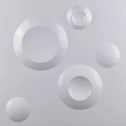 19 5/8"W x 19 5/8"H Cole EnduraWall Decorative 3D Wall Panel, White