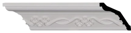 2 1/2"Hx2 7/8"Px3 3/4"Fx94 1/2"L, 8 1/8" Repeat, Miller Crown Moulding, 8-Pack