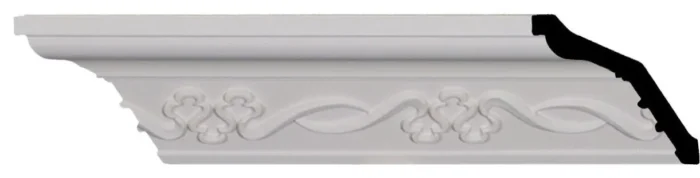 2 1/2"Hx2 7/8"Px3 3/4"Fx94 1/2"L, 8 1/8" Repeat, Miller Crown Moulding, 8-Pack - Image 1