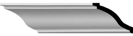 2 1/8"Hx5 3/8"Px5 5/8"Fx94 1/2"L Foster Smooth Crown Moulding, 2-Pack