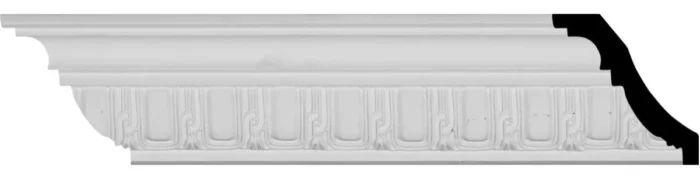 2 3/4"Hx2 3/8"Px3 5/8"Fx94 1/2"L Sequential Crown Moulding, 2-Pack - Image 1