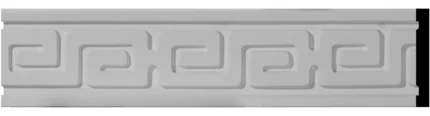 2 3/4"Hx3/8"Px94 1/2"L Eris Panel Moulding, 12-Pack