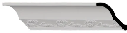 2 5/8"Hx3 1/8"Px3 7/8"Fx94 1/2"L, 3" Repeat, Dylan Spring Crown Moulding, 2-Pack