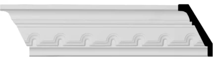 2 7/8"Hx1 1/2"Px3 1/4"Fx94 1/2"L Dentil Crown Moulding, 12-Pack