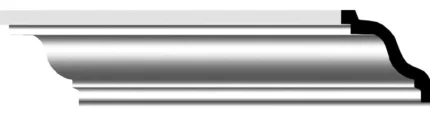 2"Hx2"Px2 3/4"Fx94 1/2"L Marseille Traditional Smooth Crown Moulding, 8-Pack