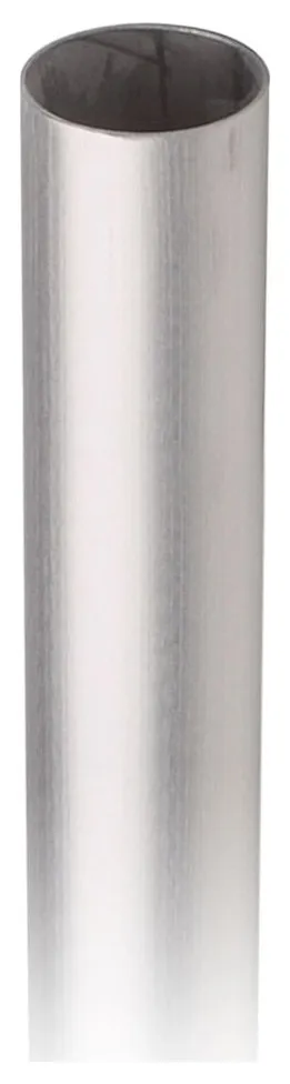2" OD x 0.05" Tubing, 304 Grade Satin (Brushed) Stainless Steel