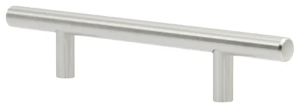 2 Pack Modern 4-1/4" Centers Brushed Nickel, Cabinet Hardware Pull Handle