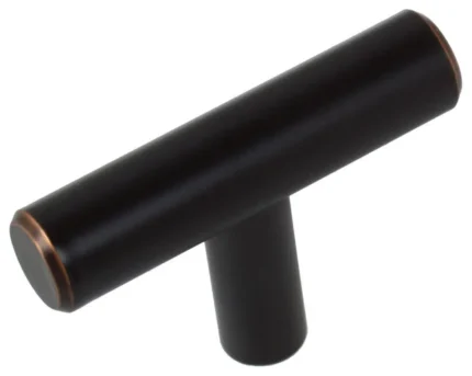 2" Solid Steel Bar Pull Knob, Set of 10, Oil Rubbed Bronze