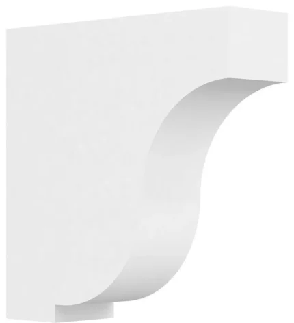 2"Wx7"Dx7"H Standard Van Buren Architectural Grade PVC Bracket
