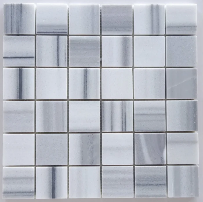 2 X 2 Mink Marmara Equator Marble Polished Mosaic Tile - Image 1