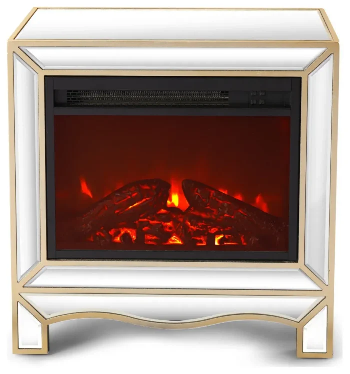 23.2x13.4x24.4 Mirrored Mantelpiece With Champagne - Image 1