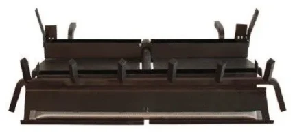24" Millivolt Triple Sand Pan Burner with Tree House 11 Logset - NG