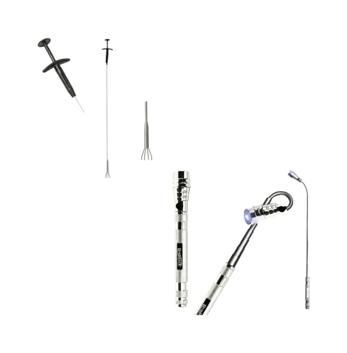 24" Pick-Up Tool and Telescopic Magnetic Pickup Flashlight - Image 1
