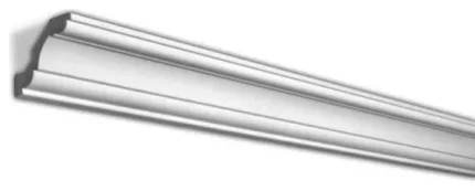 3-1/2" Face, Plain Recycled Polystyrene Crown Moulding, 4-Pack