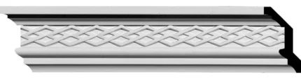 3 1/8"Hx1 7/8"Px3 5/8"Fx94 1/2"L Brightton Crown Moulding, 2-Pack