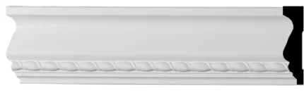 3 1/8"Hx3/4"Px94 1/2"L Maria Chair Rail Moulding, 2-Pack