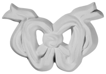 3 1/8"Wx2 3/8"Hx3/8"P Bow Center Onlay, 4-Pack