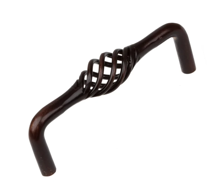 3-3/4" Classic Birdcage Twisted Iron Cabinet Pull, Set of 20, Oil Rubbed Bronze - Image 1